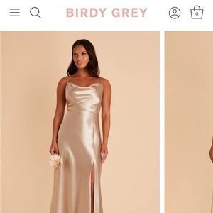 LISA LONG DRESS
SATIN NEUTRAL CHAMPAGNE